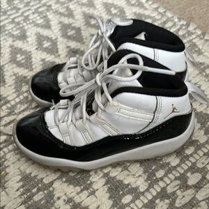 Classic Black and White High-Top Sneakers